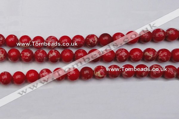 CDE2027 15.5 inches 14mm round dyed sea sediment jasper beads