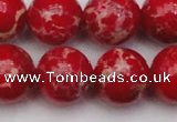 CDE2030 15.5 inches 20mm round dyed sea sediment jasper beads