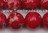 CDE2031 15.5 inches 22mm round dyed sea sediment jasper beads