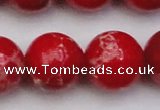 CDE2032 15.5 inches 24mm round dyed sea sediment jasper beads