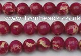 CDE2034 15.5 inches 6mm round dyed sea sediment jasper beads