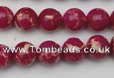 CDE2035 15.5 inches 8mm round dyed sea sediment jasper beads