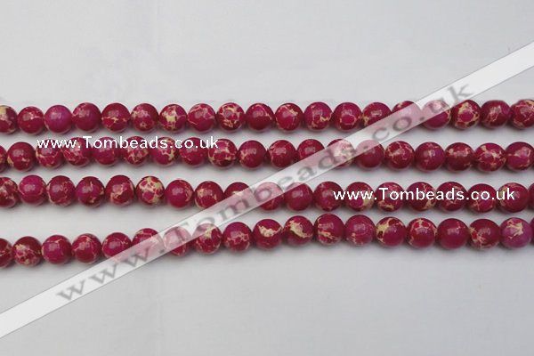 CDE2035 15.5 inches 8mm round dyed sea sediment jasper beads