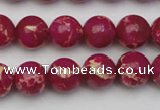 CDE2036 15.5 inches 10mm round dyed sea sediment jasper beads