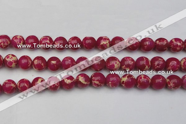 CDE2039 15.5 inches 16mm round dyed sea sediment jasper beads