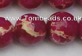 CDE2043 15.5 inches 24mm round dyed sea sediment jasper beads