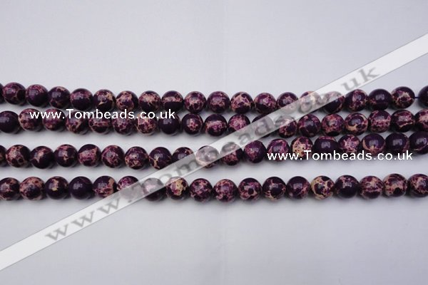 CDE2047 15.5 inches 10mm round dyed sea sediment jasper beads