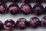 CDE2049 15.5 inches 14mm round dyed sea sediment jasper beads