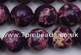 CDE2050 15.5 inches 16mm round dyed sea sediment jasper beads