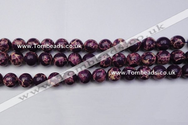 CDE2050 15.5 inches 16mm round dyed sea sediment jasper beads