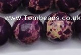 CDE2054 15.5 inches 24mm round dyed sea sediment jasper beads