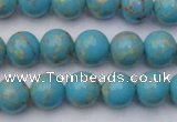 CDE2057 15.5 inches 8mm round dyed sea sediment jasper beads