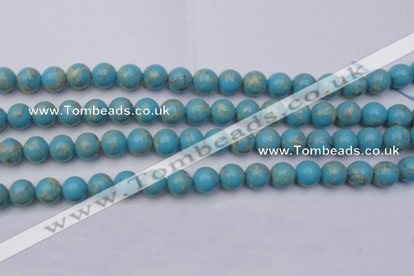 CDE2059 15.5 inches 12mm round dyed sea sediment jasper beads