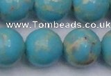 CDE2064 15.5 inches 22mm round dyed sea sediment jasper beads