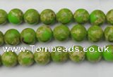 CDE2066 15.5 inches 4mm round dyed sea sediment jasper beads