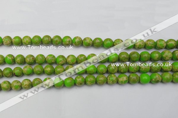 CDE2069 15.5 inches 10mm round dyed sea sediment jasper beads