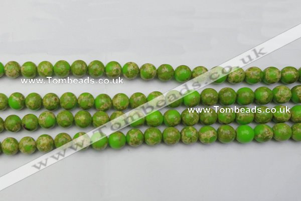 CDE2070 15.5 inches 12mm round dyed sea sediment jasper beads