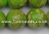 CDE2076 15.5 inches 24mm round dyed sea sediment jasper beads