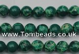 CDE2077 15.5 inches 4mm round dyed sea sediment jasper beads