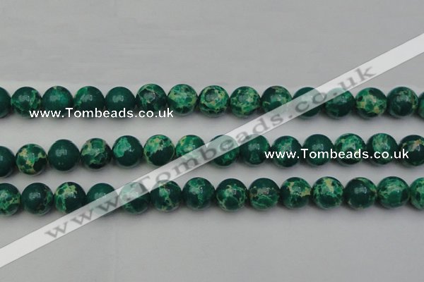 CDE2082 15.5 inches 14mm round dyed sea sediment jasper beads