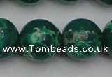 CDE2087 15.5 inches 24mm round dyed sea sediment jasper beads