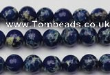 CDE2088 15.5 inches 4mm round dyed sea sediment jasper beads