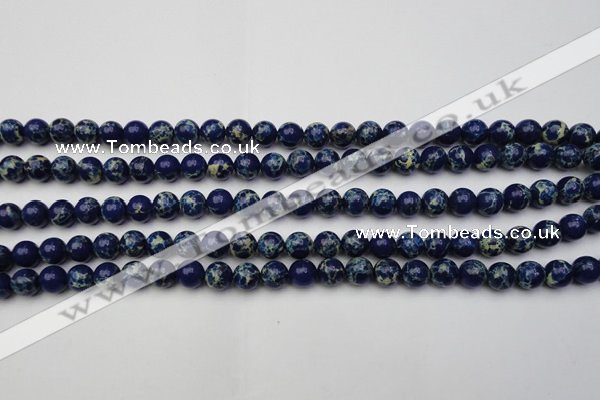 CDE2090 15.5 inches 8mm round dyed sea sediment jasper beads