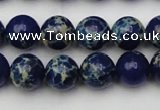 CDE2091 15.5 inches 10mm round dyed sea sediment jasper beads