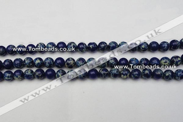 CDE2091 15.5 inches 10mm round dyed sea sediment jasper beads