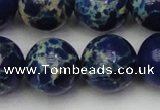 CDE2095 15.5 inches 18mm round dyed sea sediment jasper beads