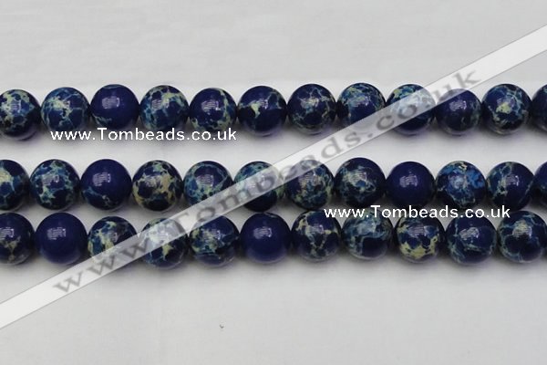 CDE2095 15.5 inches 18mm round dyed sea sediment jasper beads