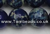 CDE2098 15.5 inches 24mm round dyed sea sediment jasper beads