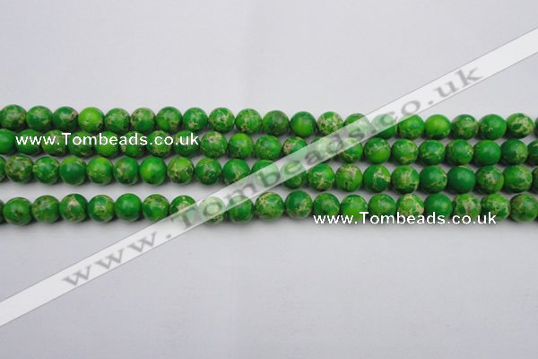 CDE2221 15.5 inches 6mm round dyed sea sediment jasper beads