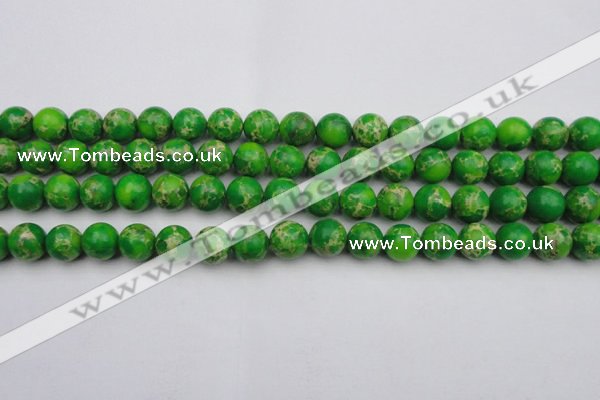 CDE2223 15.5 inches 10mm round dyed sea sediment jasper beads