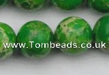 CDE2227 15.5 inches 18mm round dyed sea sediment jasper beads