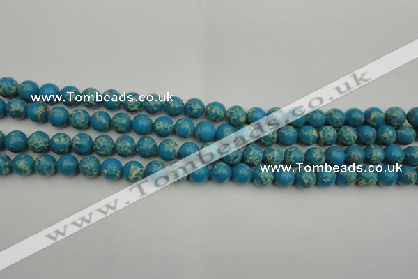CDE2232 15.5 inches 6mm round dyed sea sediment jasper beads