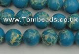 CDE2233 15.5 inches 8mm round dyed sea sediment jasper beads