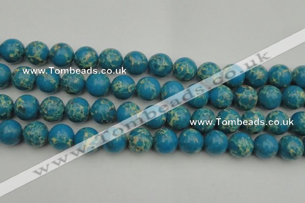 CDE2237 15.5 inches 16mm round dyed sea sediment jasper beads