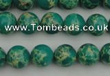 CDE2243 15.5 inches 6mm round dyed sea sediment jasper beads