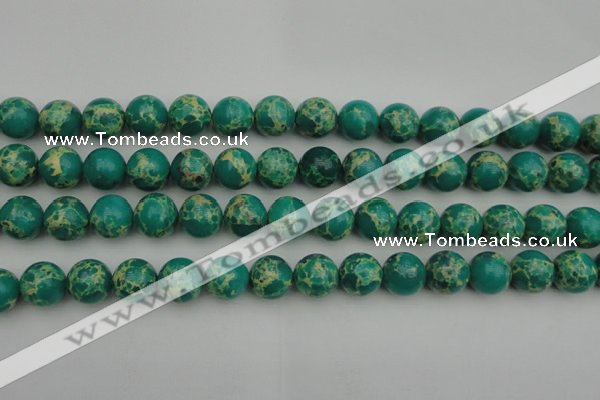 CDE2246 15.5 inches 12mm round dyed sea sediment jasper beads