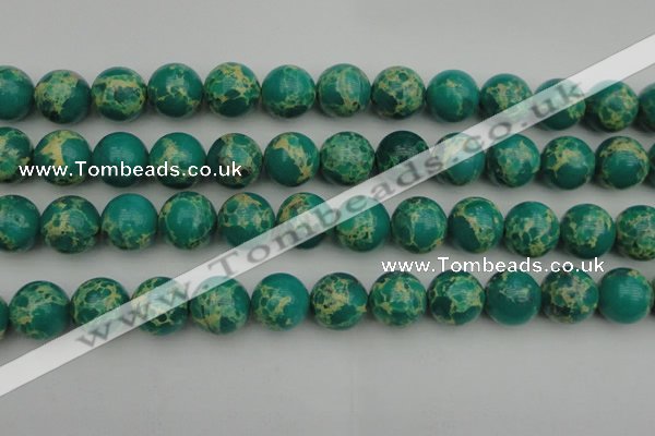 CDE2248 15.5 inches 16mm round dyed sea sediment jasper beads