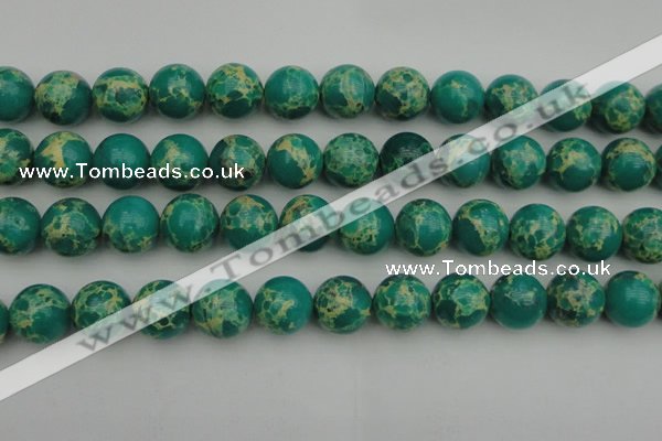 CDE2248 15.5 inches 16mm round dyed sea sediment jasper beads