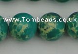 CDE2249 15.5 inches 18mm round dyed sea sediment jasper beads