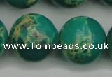 CDE2252 15.5 inches 24mm round dyed sea sediment jasper beads