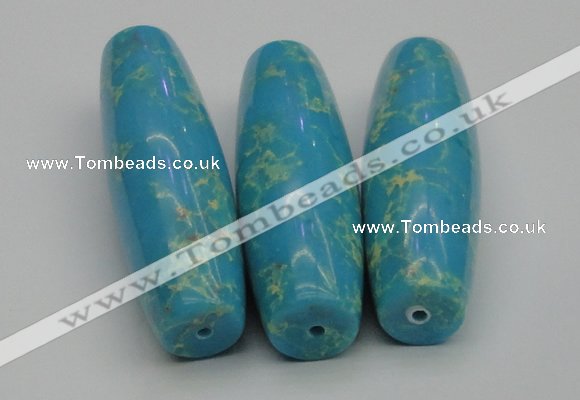 CDE2302 17*55mm rice sea sediment jasper beads wholesale