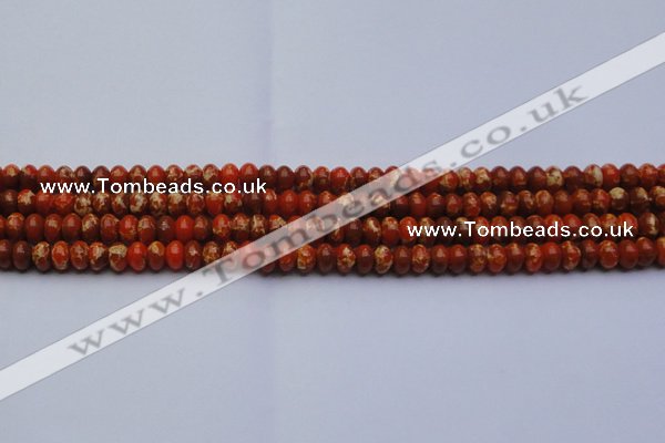 CDE2601 15.5 inches 7*10mm rondelle dyed sea sediment jasper beads