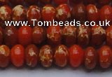 CDE2604 15.5 inches 12*16mm rondelle dyed sea sediment jasper beads