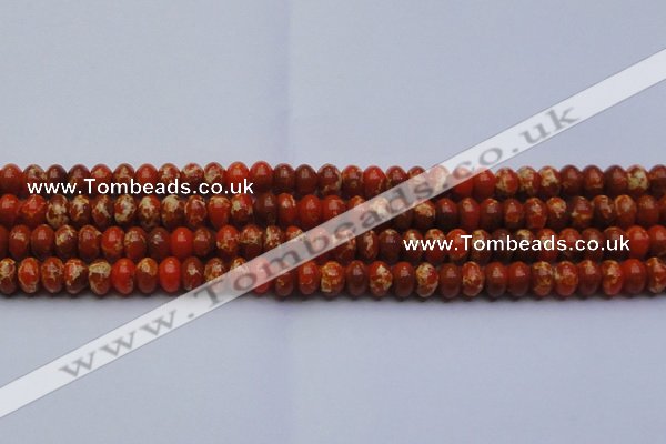 CDE2604 15.5 inches 12*16mm rondelle dyed sea sediment jasper beads