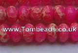 CDE2614 15.5 inches 15*20mm rondelle dyed sea sediment jasper beads