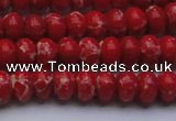 CDE2618 15.5 inches 8*12mm rondelle dyed sea sediment jasper beads